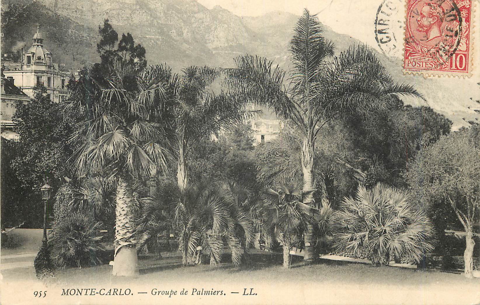 CPA MONTE-CARLO — Groupe de Palmiers