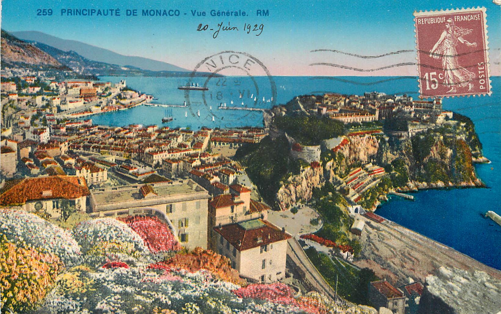 CPA MONACO  Vue generale de la Principaute