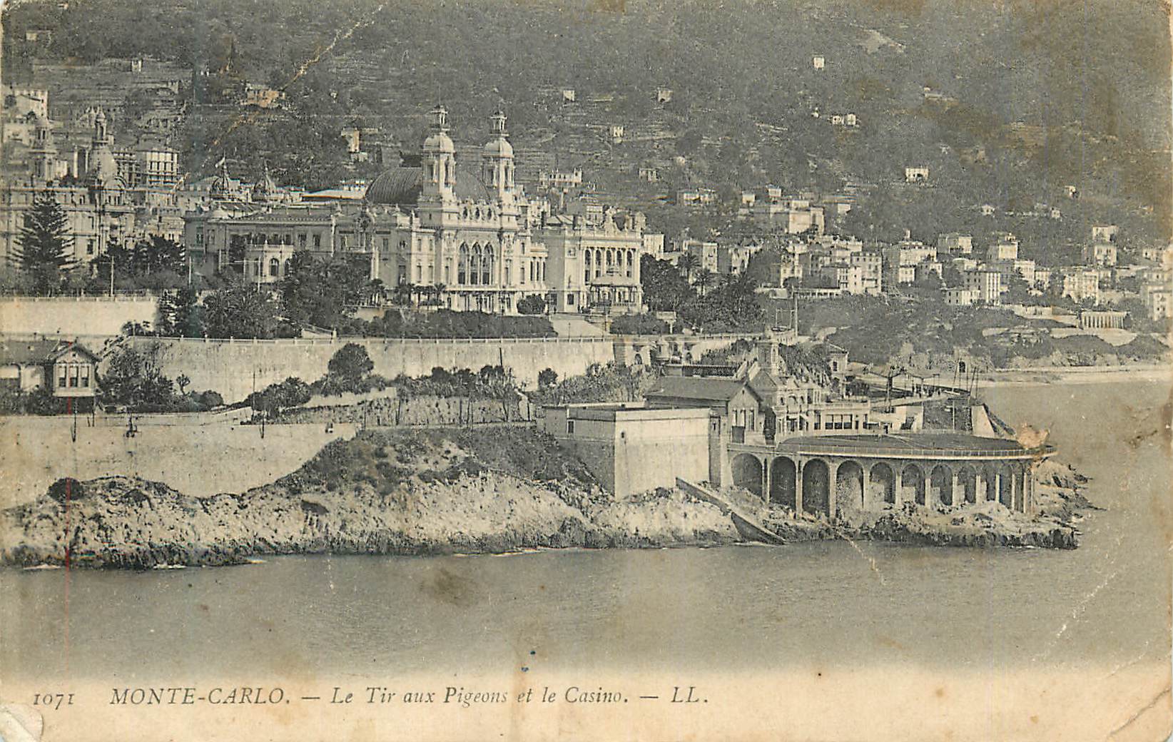 CPA Monte-carlo le Tir aux-Pigeons et le Casino