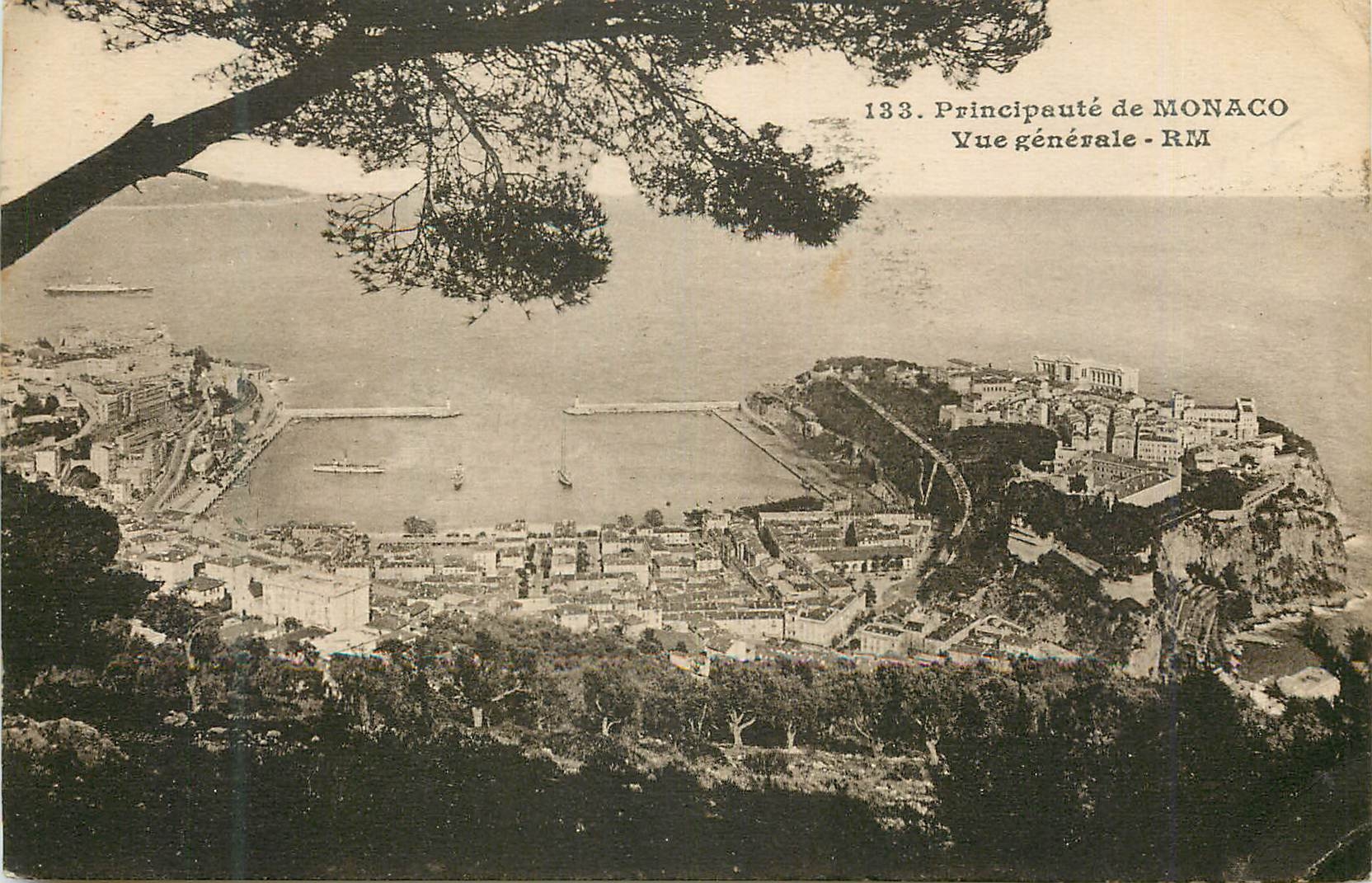 CPA MONACO  Vue generale de la Principaute