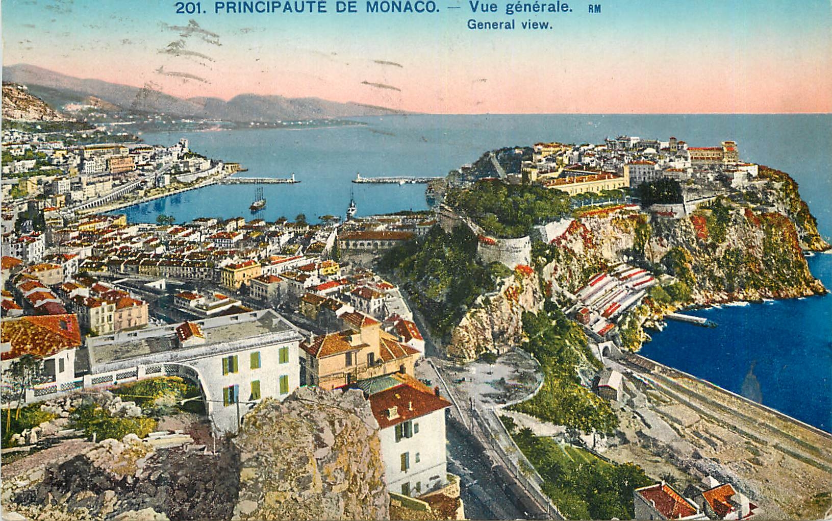 CPA MONACO  Vue generale de la Principaute