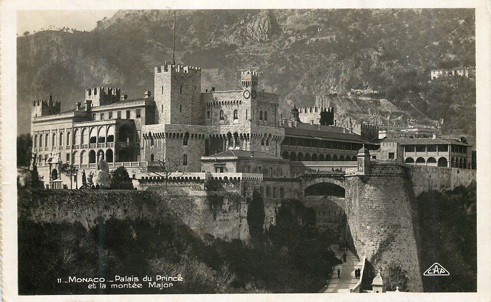 CPA Monaco  Palais du Prince et la montee major