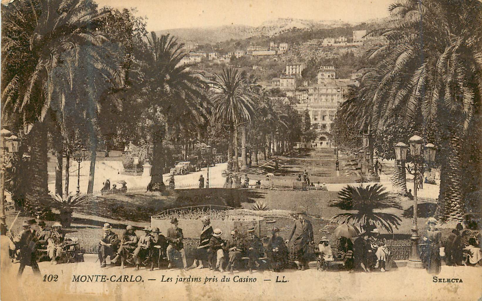 CPA MONTE-CARLO — Les jardins pris du Casino