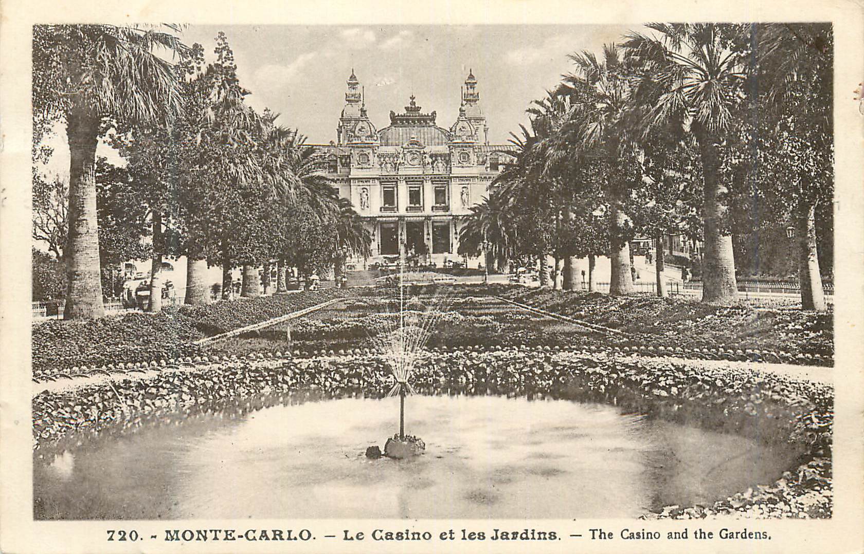 CPA MONTE-CARLO - Le Casino et les Jardins