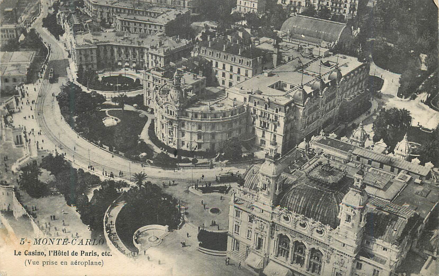CPA Monte-carlo Le Casino  I'Hotel de Paris  etc