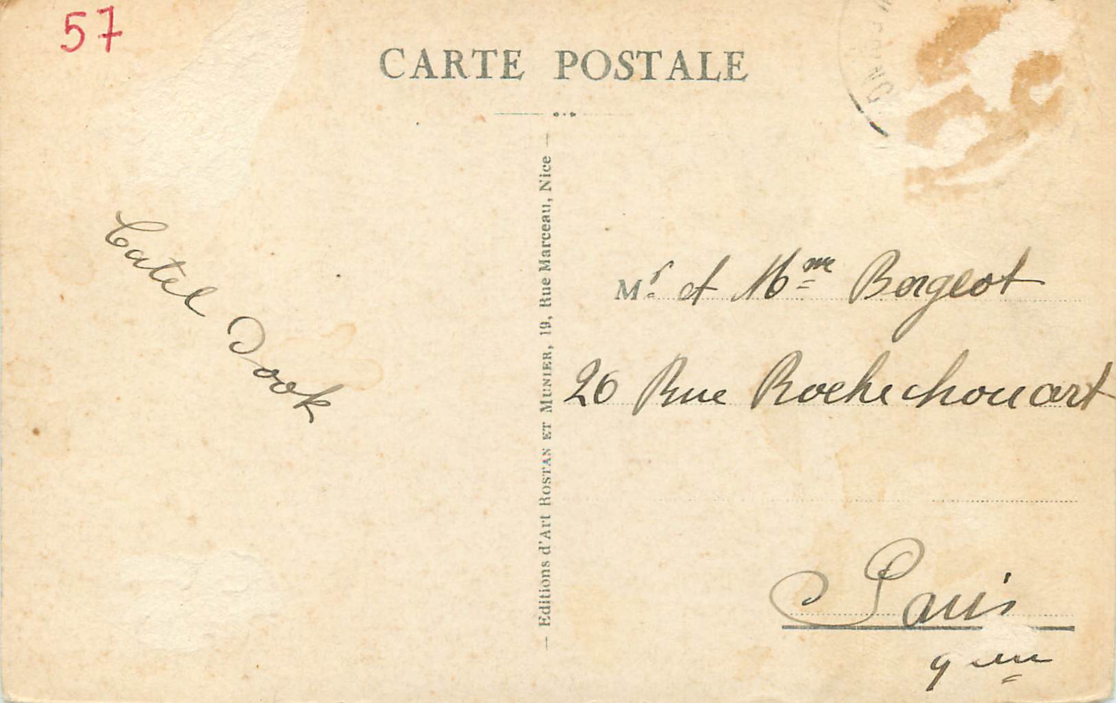 CPA Monte-carlo Vue generale prise de l Observatoire — Rückseite