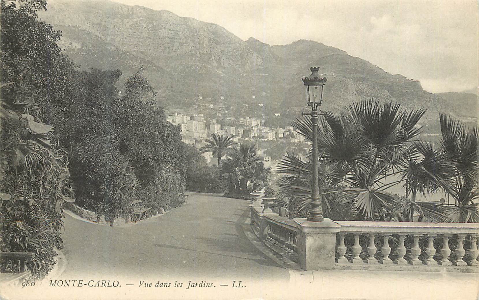 CPA Monte-carlo  Vue dans les jardins