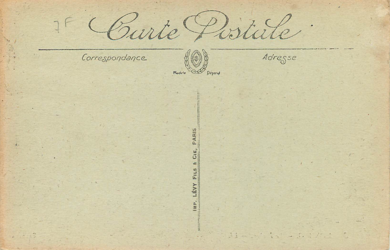 CPA MONACO. — le Rocher — Rückseite