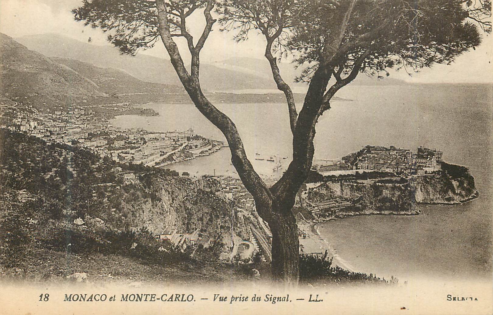 CPA MONACO et MONTE-CARLO.  Vue prise du Signal