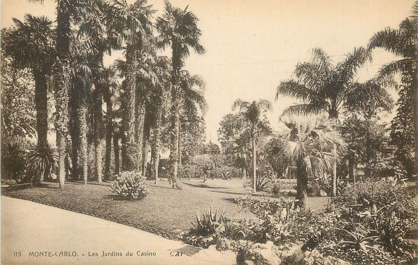 Monte-Carlo — Die Gärten des Casinos — C.A. 13. der Photographischen Künste — Straßburg