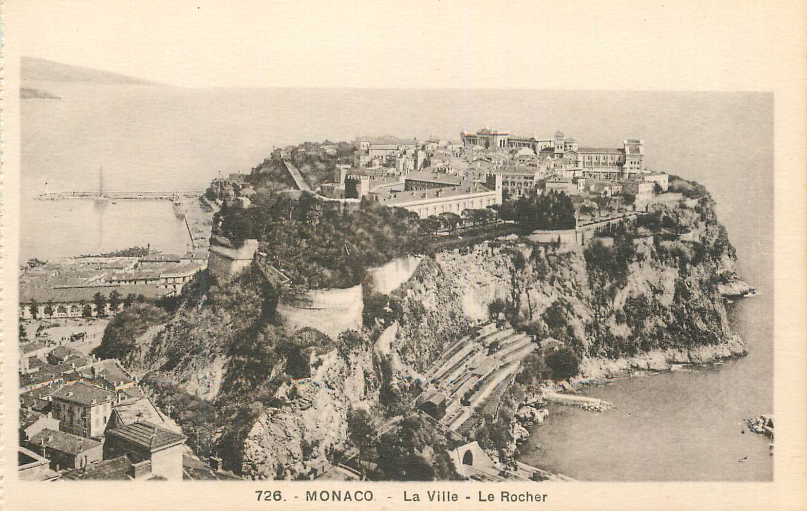 CPA MONACO - La Ville - Le Rocher