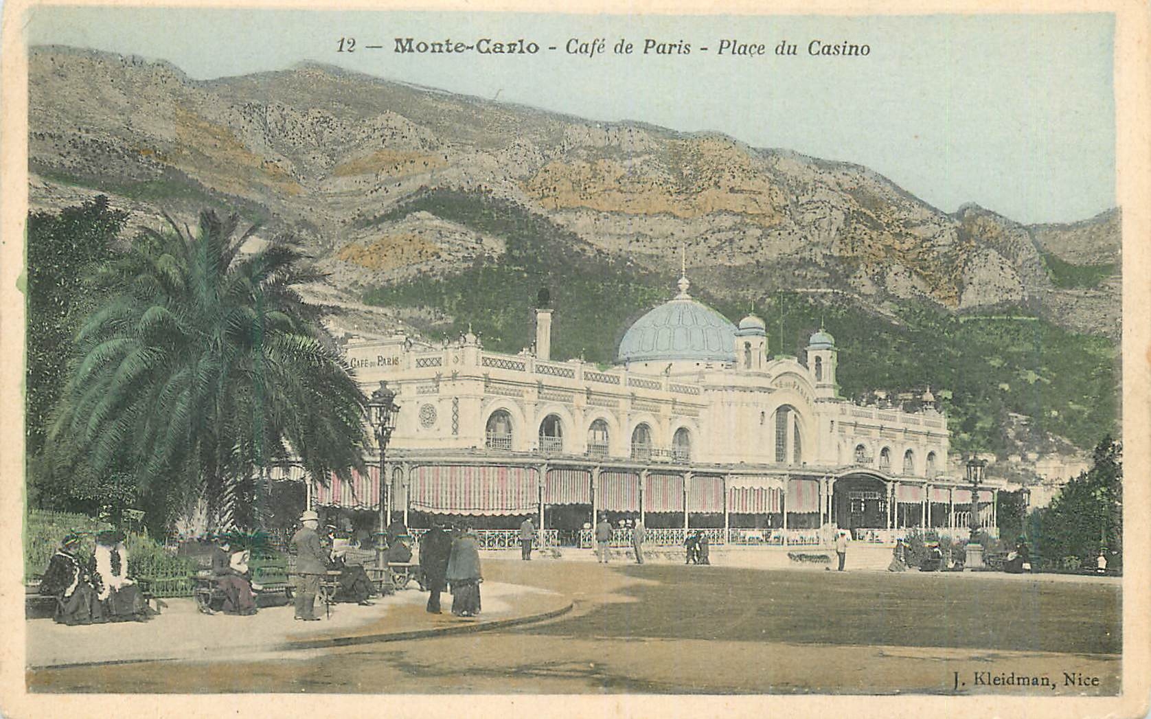 CPA Monte-Carlo - Café de Paris - Place du Casino