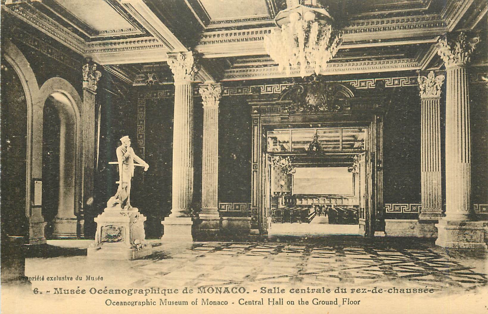 CPA Musée Océanographique de MONACO. - Salle centrale du rez-de-chaussée