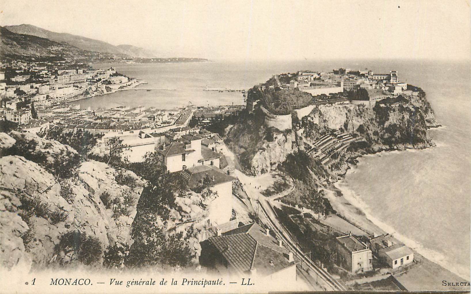 CPA MONACO. — Vue générale de la Principauté