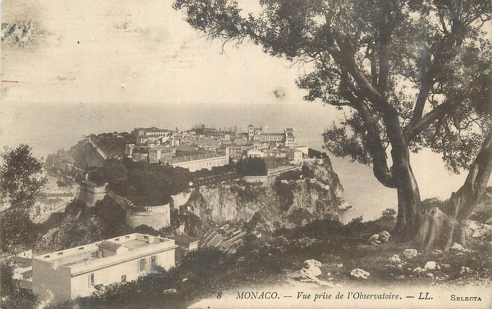 CPA MONACO  Vue prise de l'Observatoire