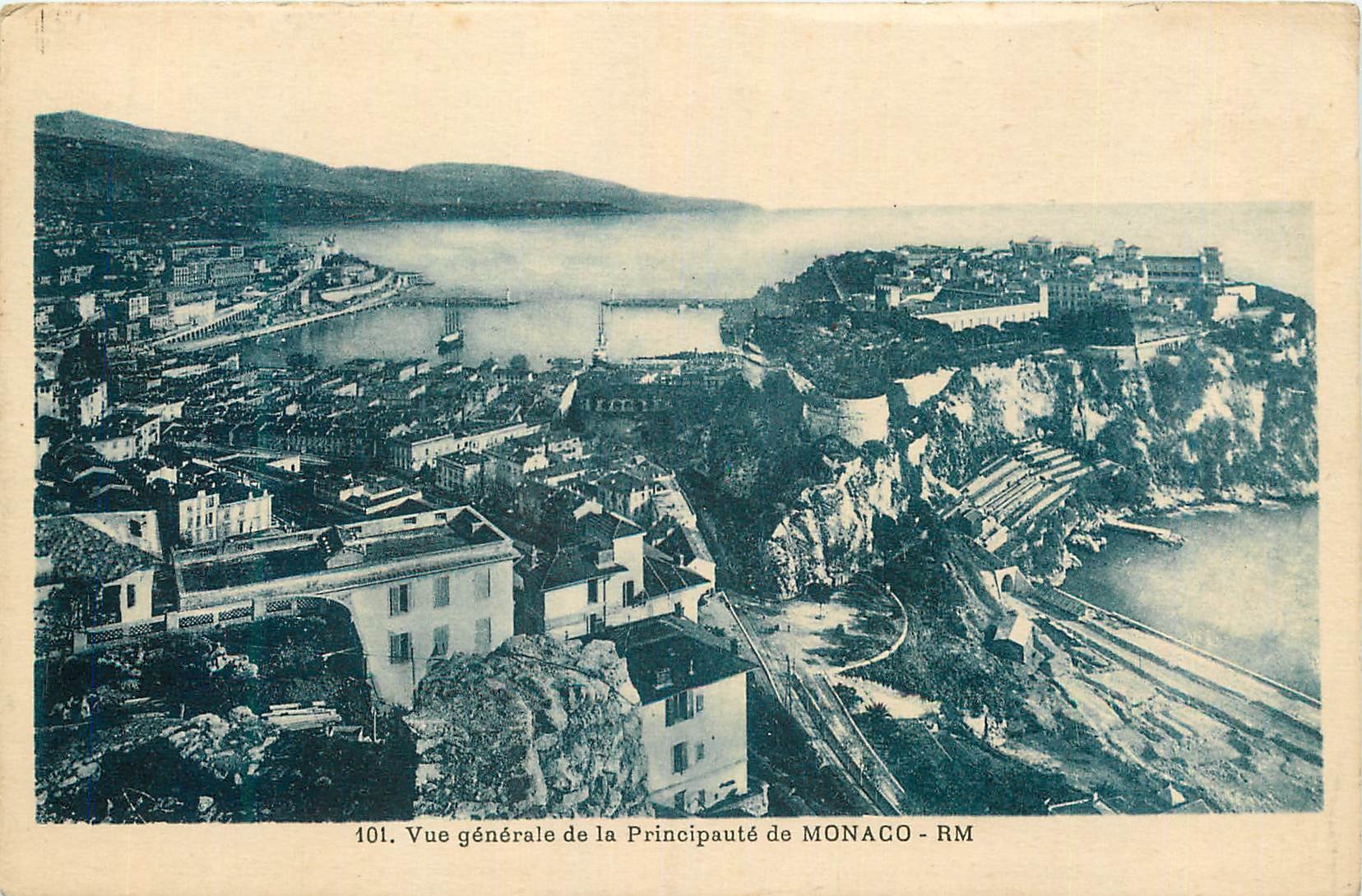 CPA Vue générale de la Principauté de MONACO