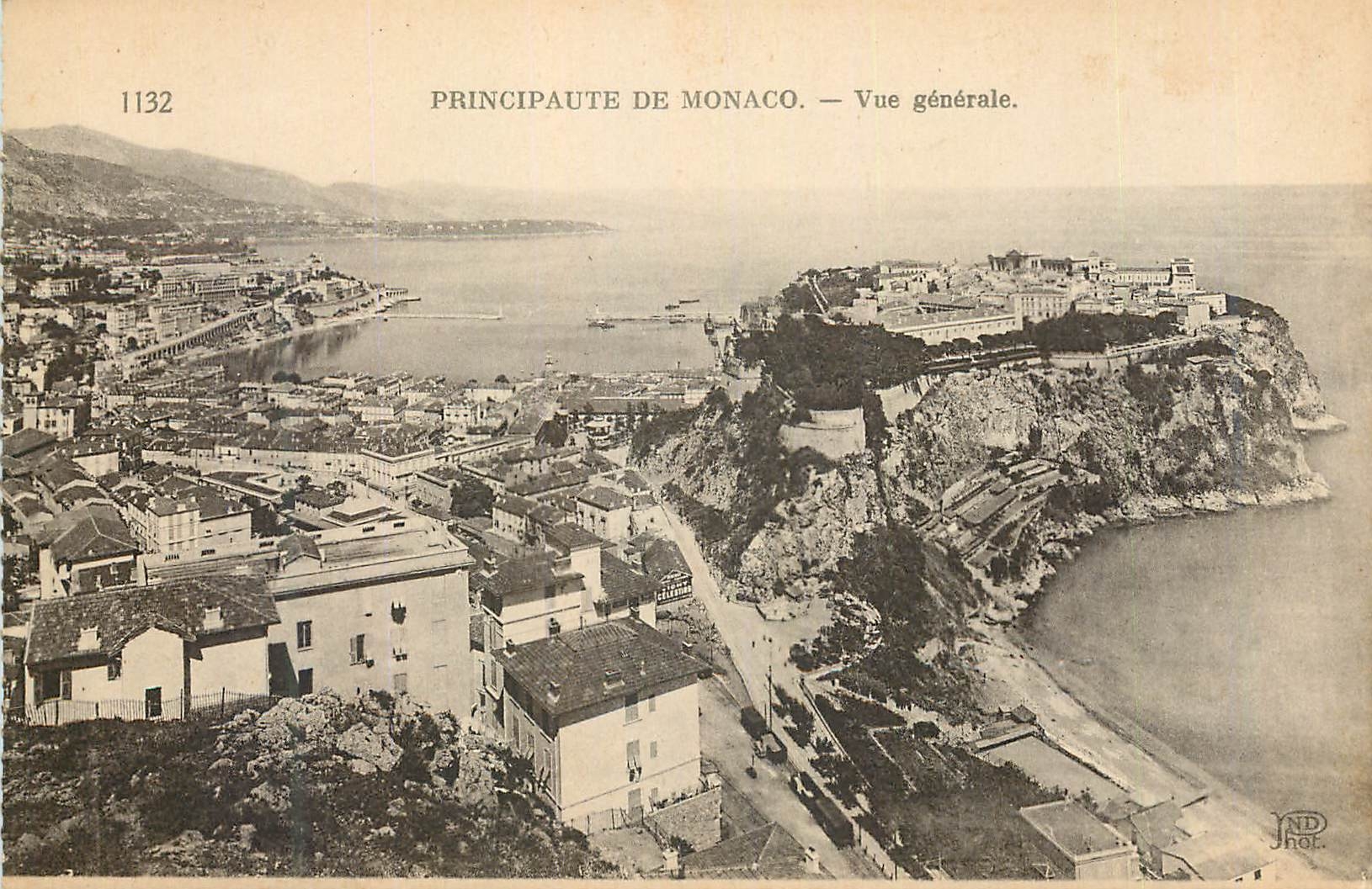 CPA PRINCIPAUTE DE MONACO. — Vue générale.