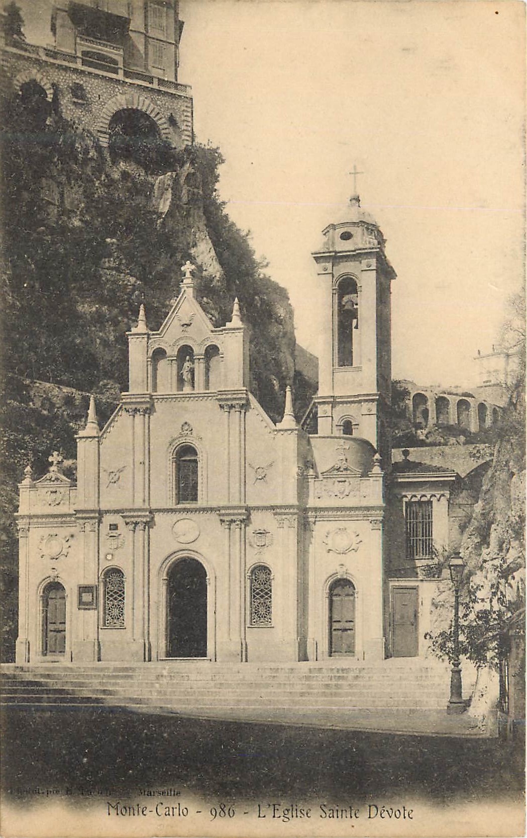 CPA Monte-carlo L Eglise Sainte Dévote