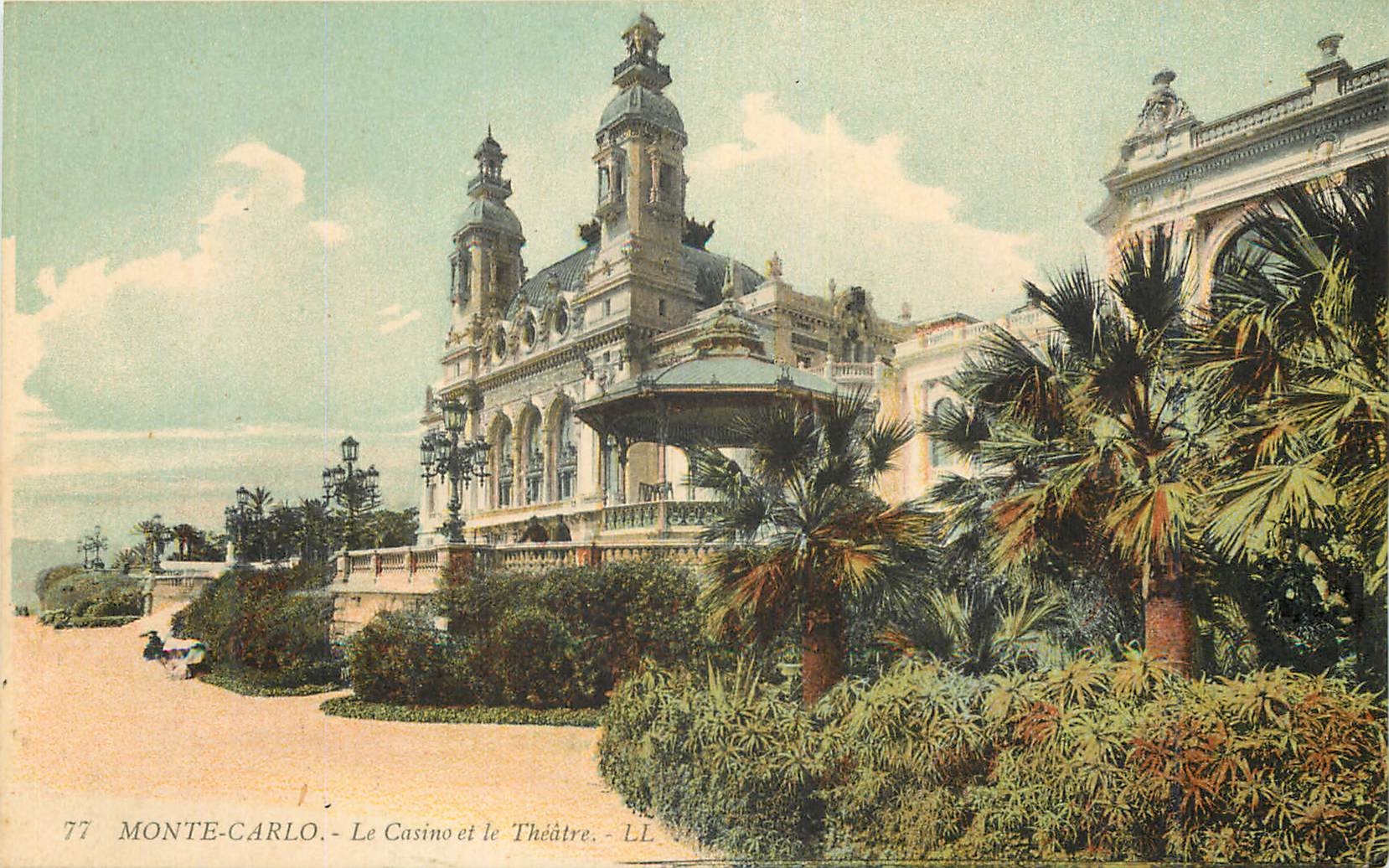 CPA Monte-carlo le Casino et le Theatre
