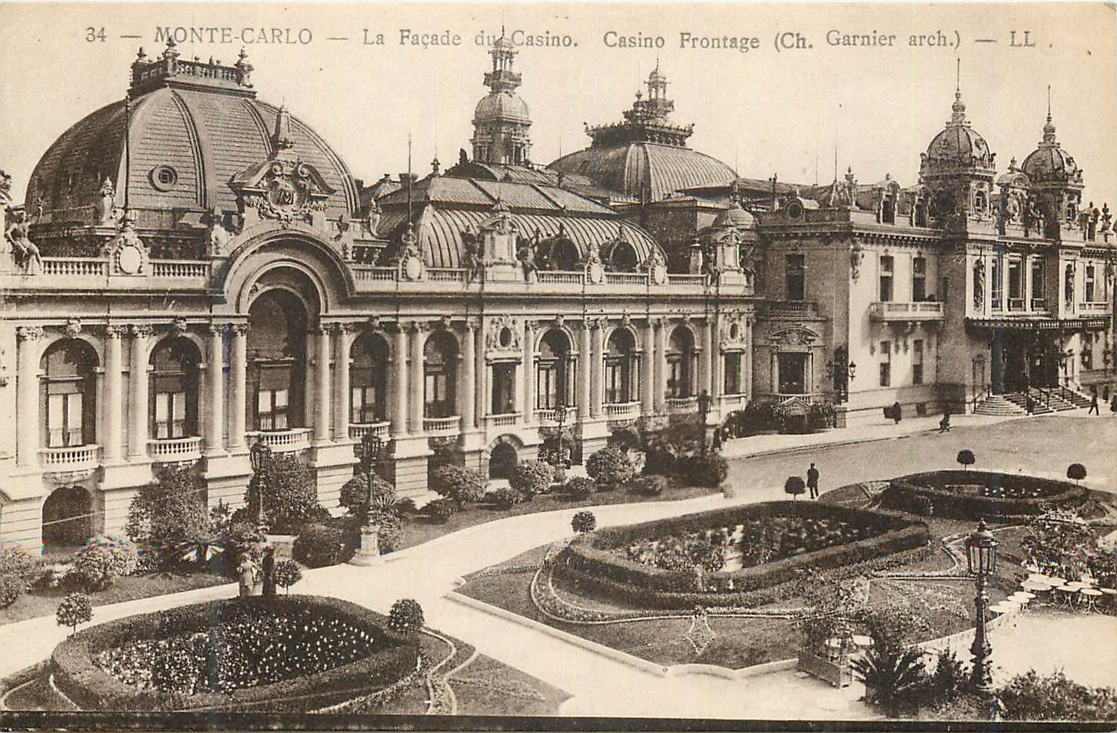 CPA Monte-carlo La Façade du casino.