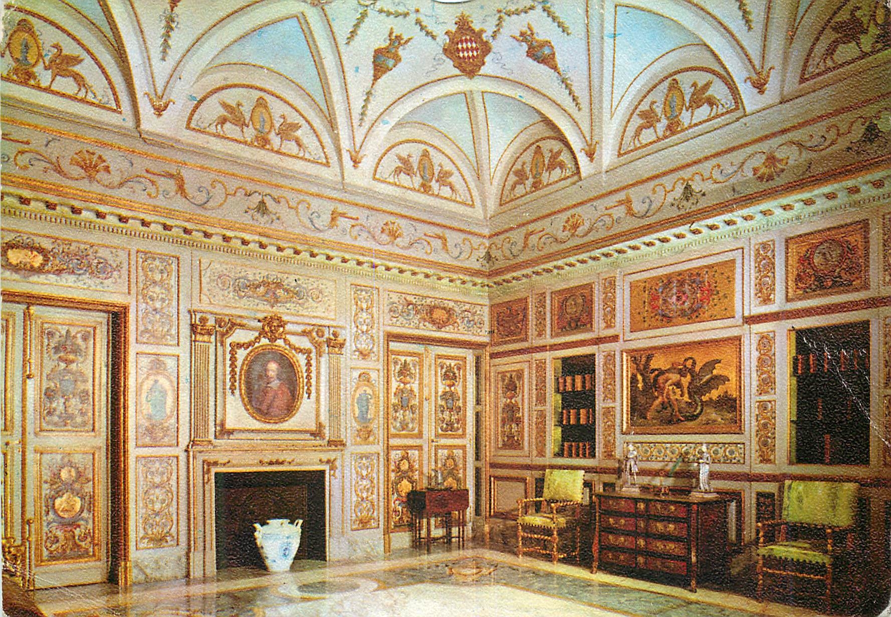 CPM PALAIS DE S.A.S. LE PRINCE DE MONACO Salon MAZARIN