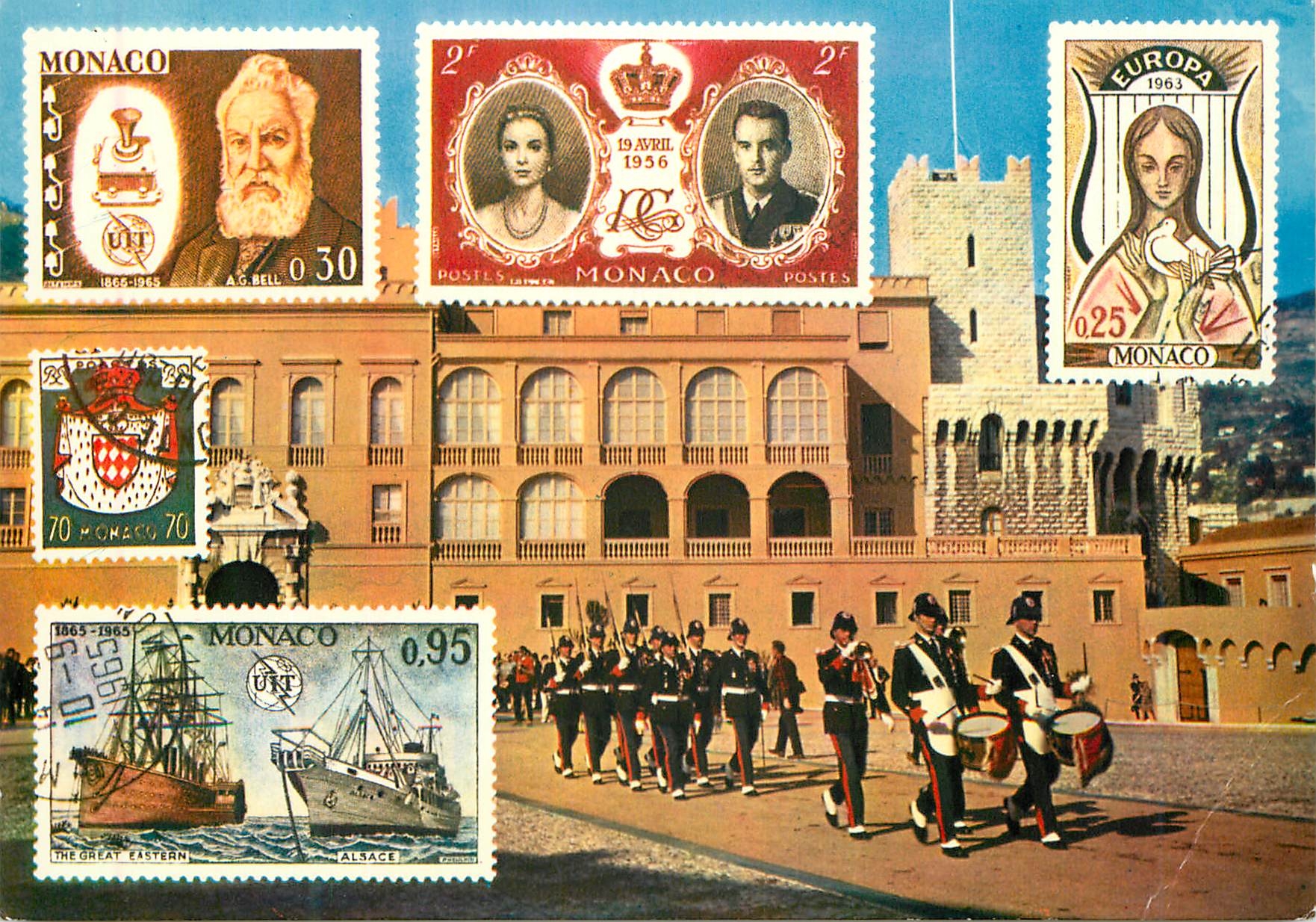 CPM PRINCIPAUTE DE MONACO Le Palais du Prince La Relève de la Garde