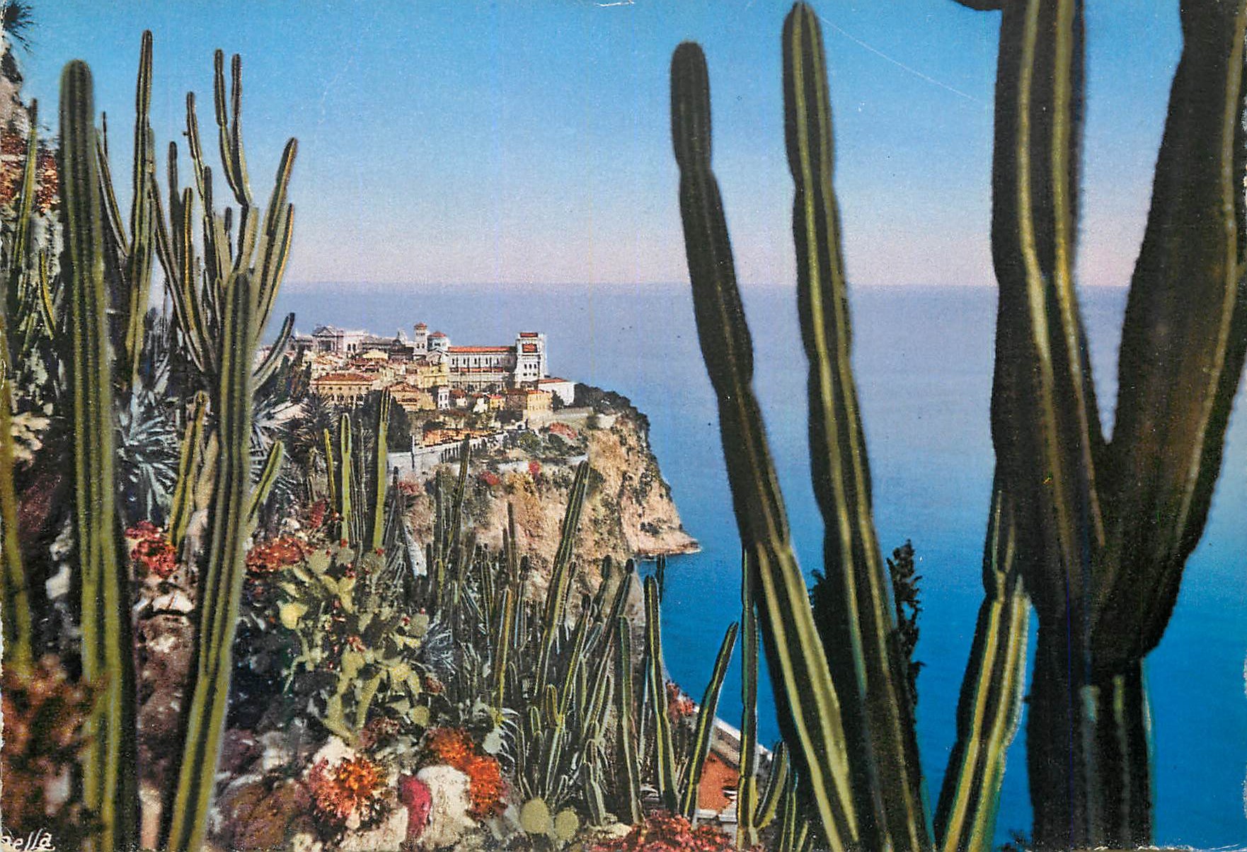 CPM MONTE-CARLO Le Rocher de Monaco vue des Jardins Exotiques