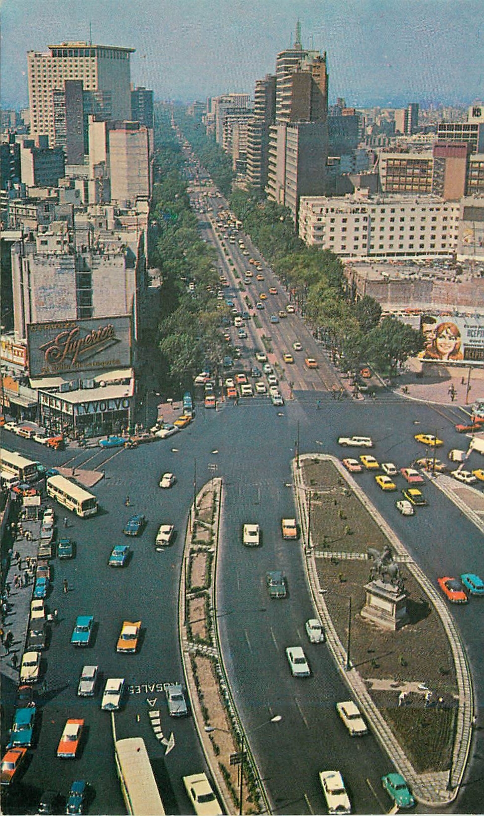 CPM VISTA PANORAMICA DE AVE. REFORMA Y GLORIETA CABALLITO  MEXICO