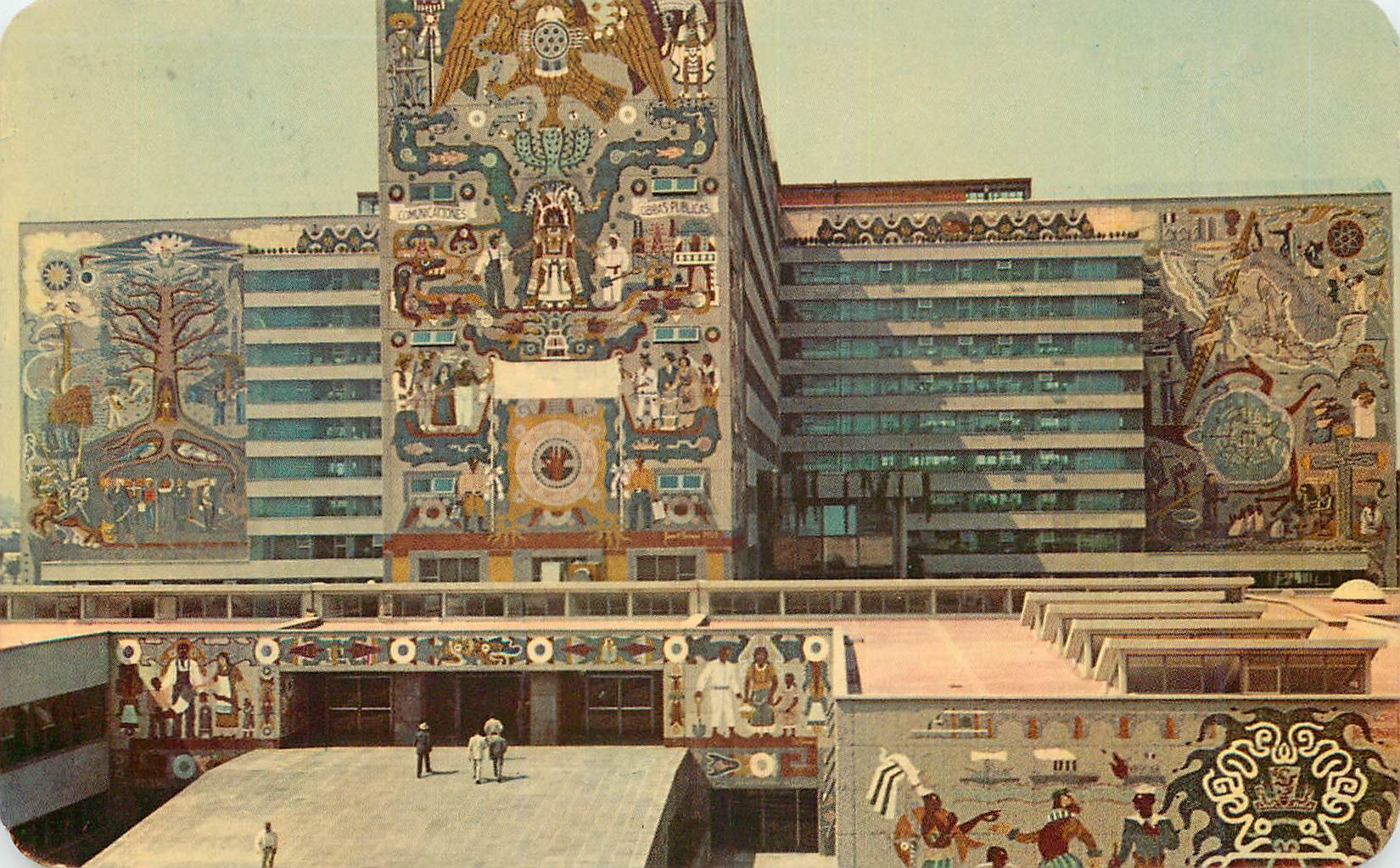 CPM Murals in natural stone  Building in mexico