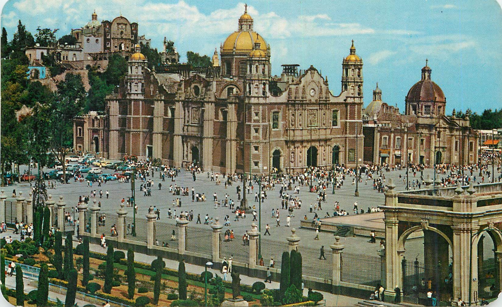 CPM Panoramic View of the Shrine of guadalupe Mexico