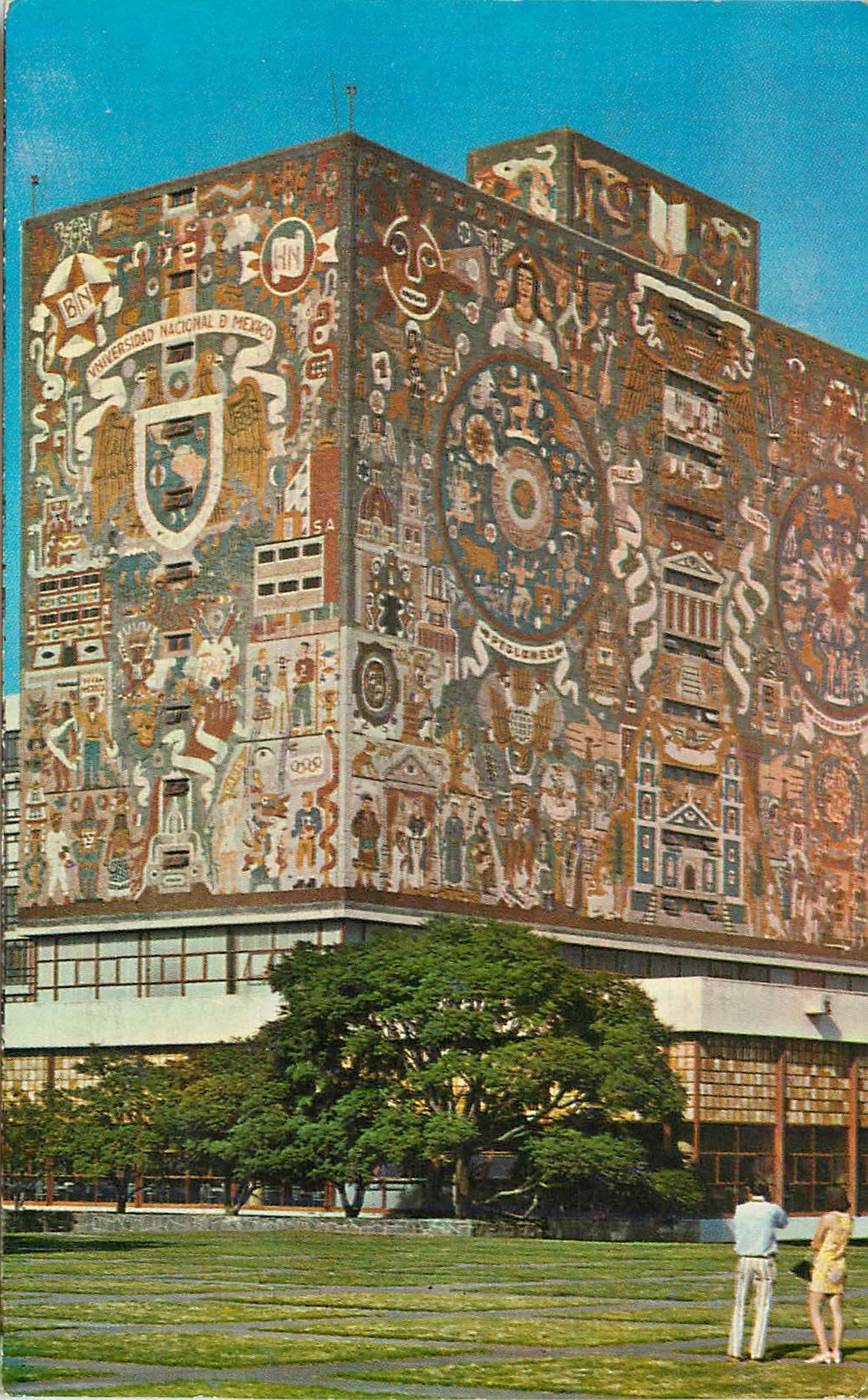 Universidad Nacional de México — Biblioteca Central — éditeur 'Tarjeta Postal' et n° série 171