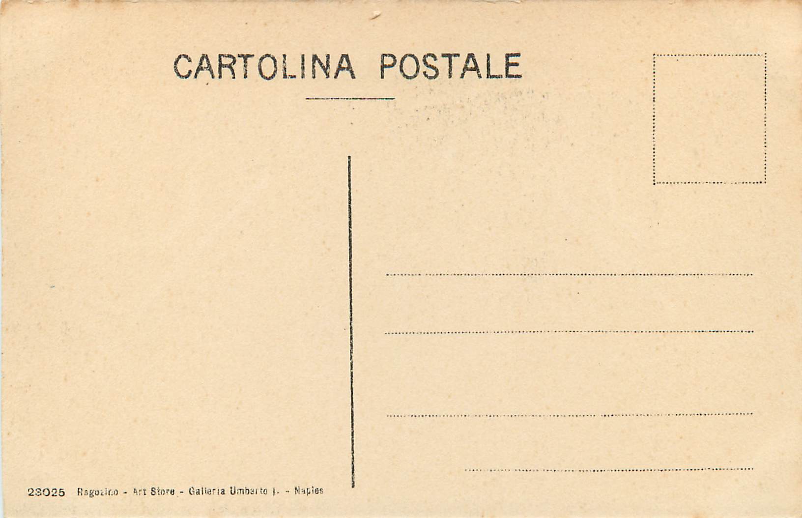 CPM NAPOLI - Fontana di Gian Domenico d'Auria — Rückseite