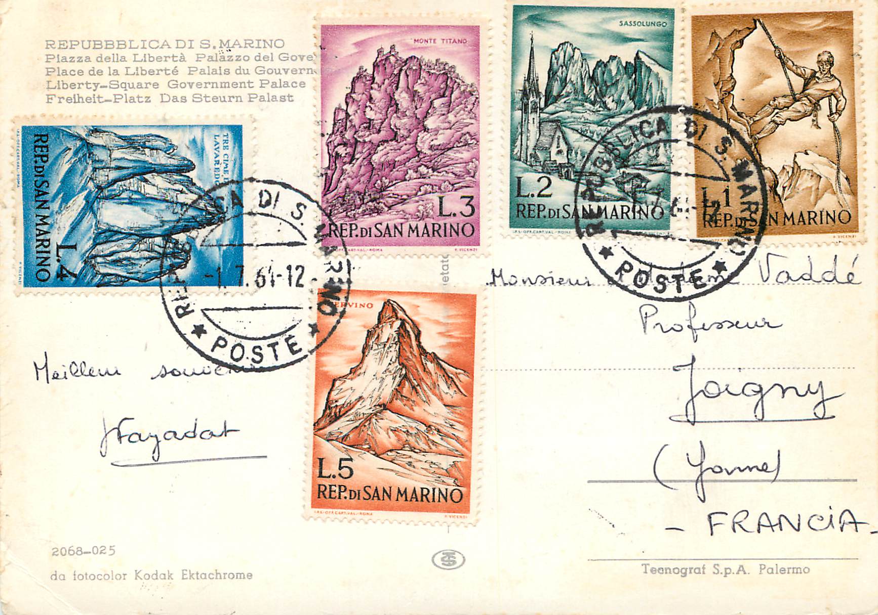 Piazza della Libertà — San Marino — Teenograf S.p.A. Palermo — Reverso
