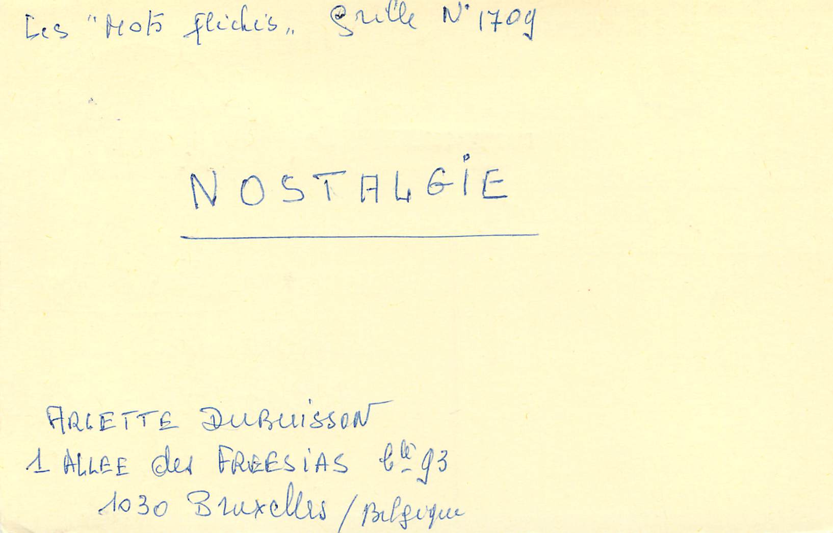 Entier Postal Belgique 1987 pour Paris — Rückseite