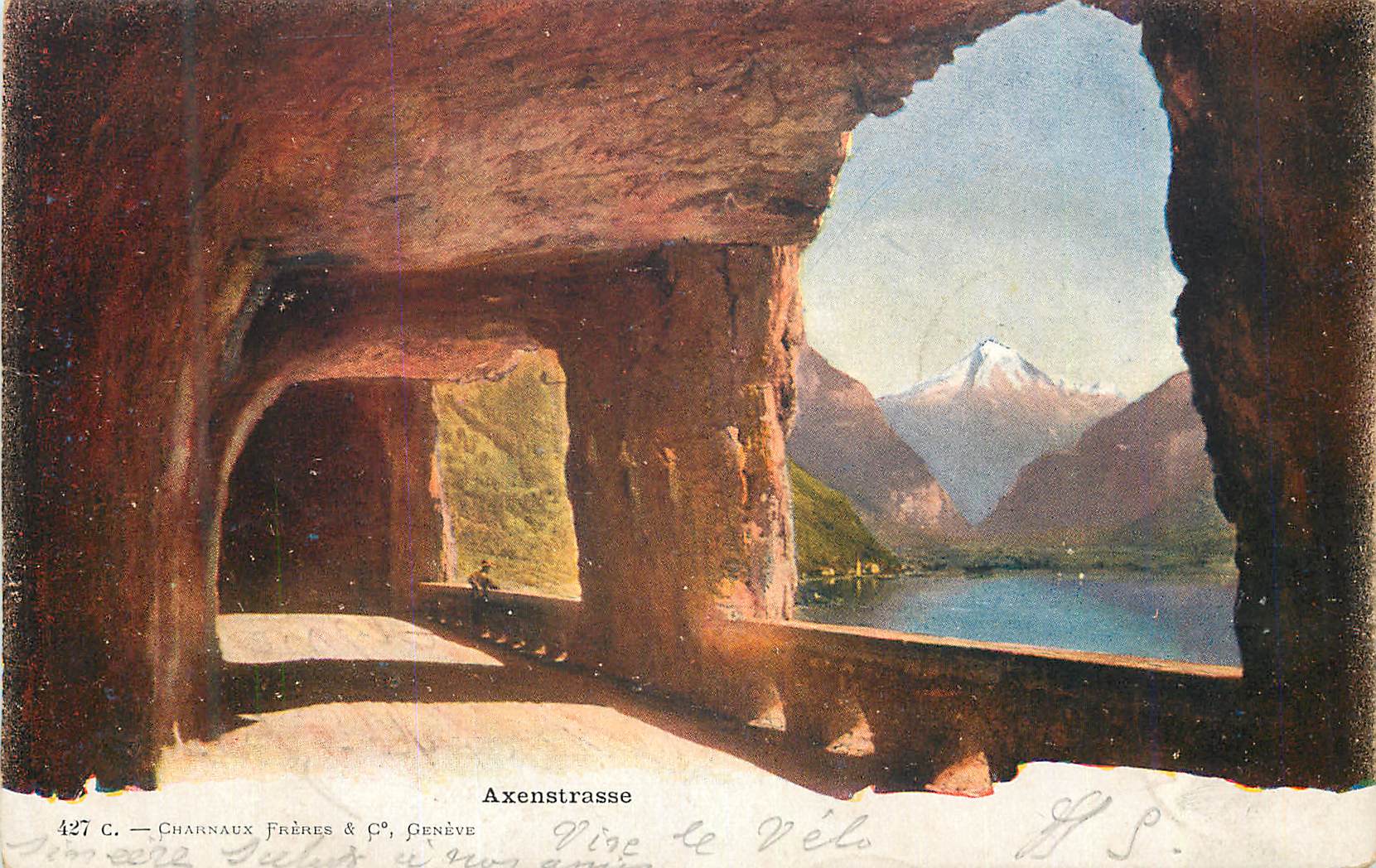 CPA Axenstrasse Charnaux Freres Geneve 