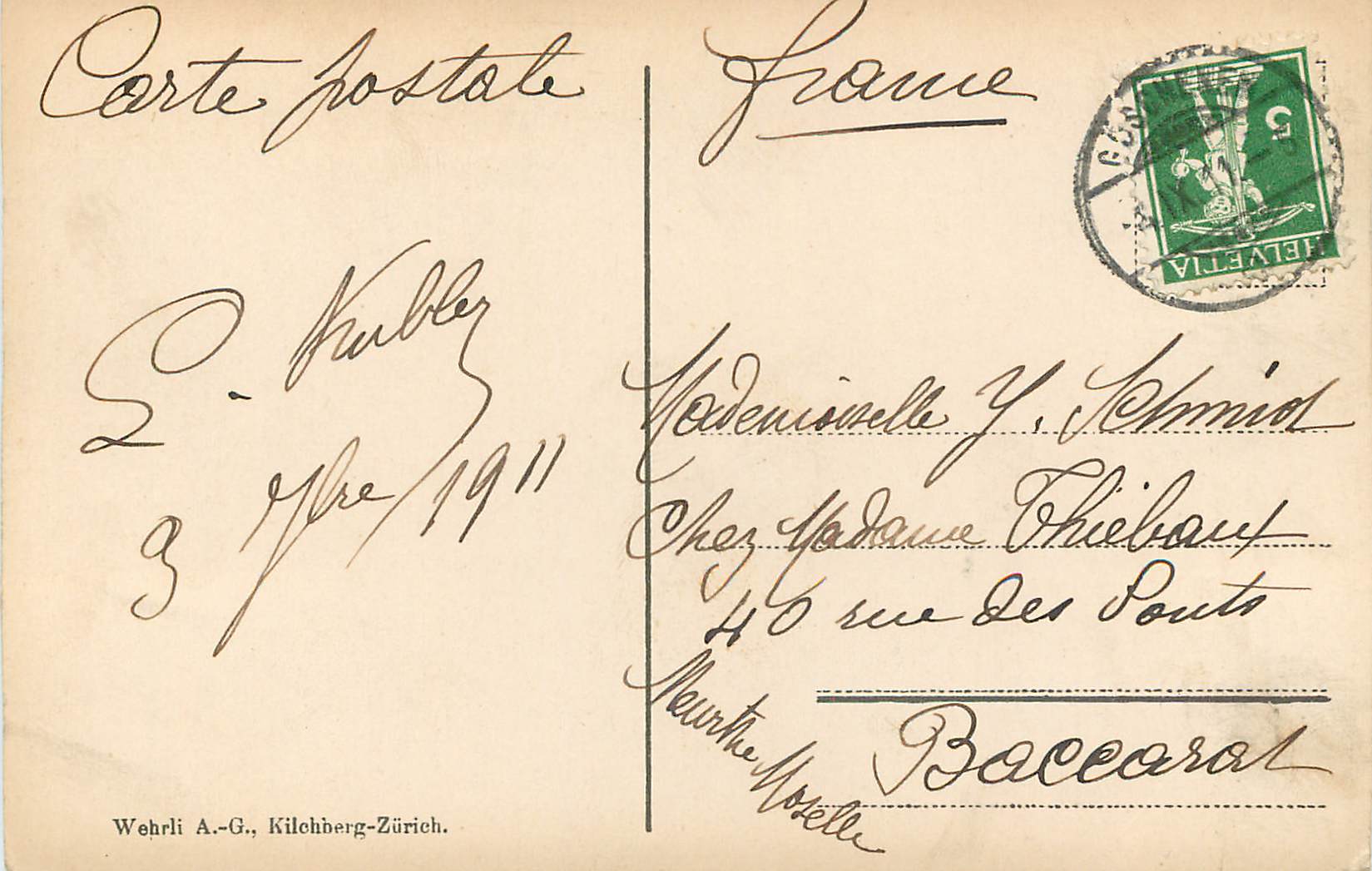 CPA Gotthardbahn Wassen und die kleine Windgello  — Verso