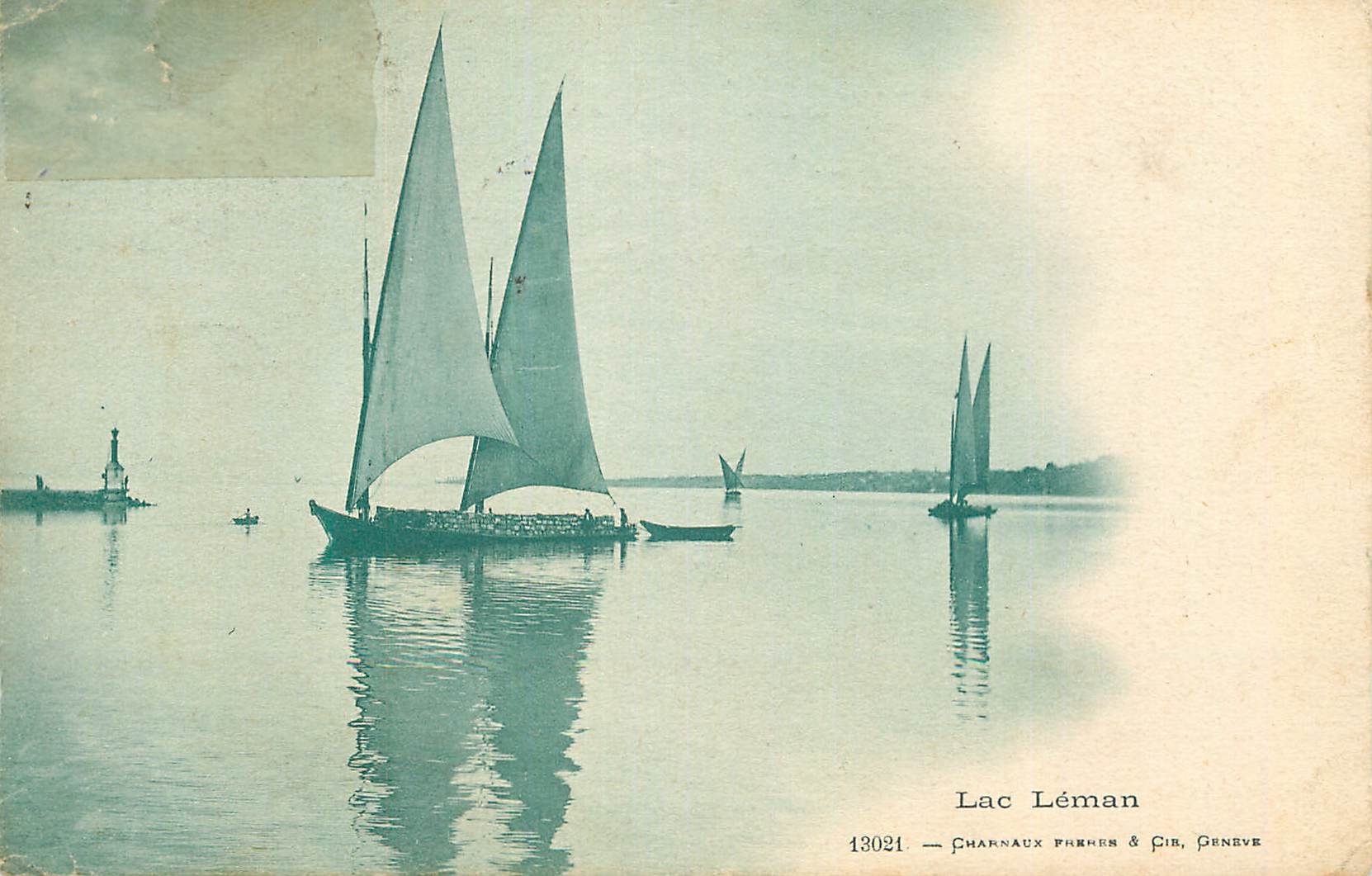 CPA Lac Leman Charnaux freres Geneve Bateaux