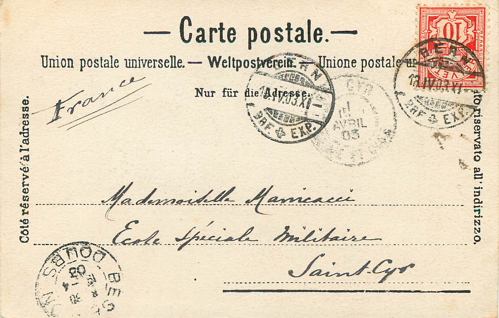 CPA Lac Leman Charnaux freres Geneve Bateaux — Rückseite