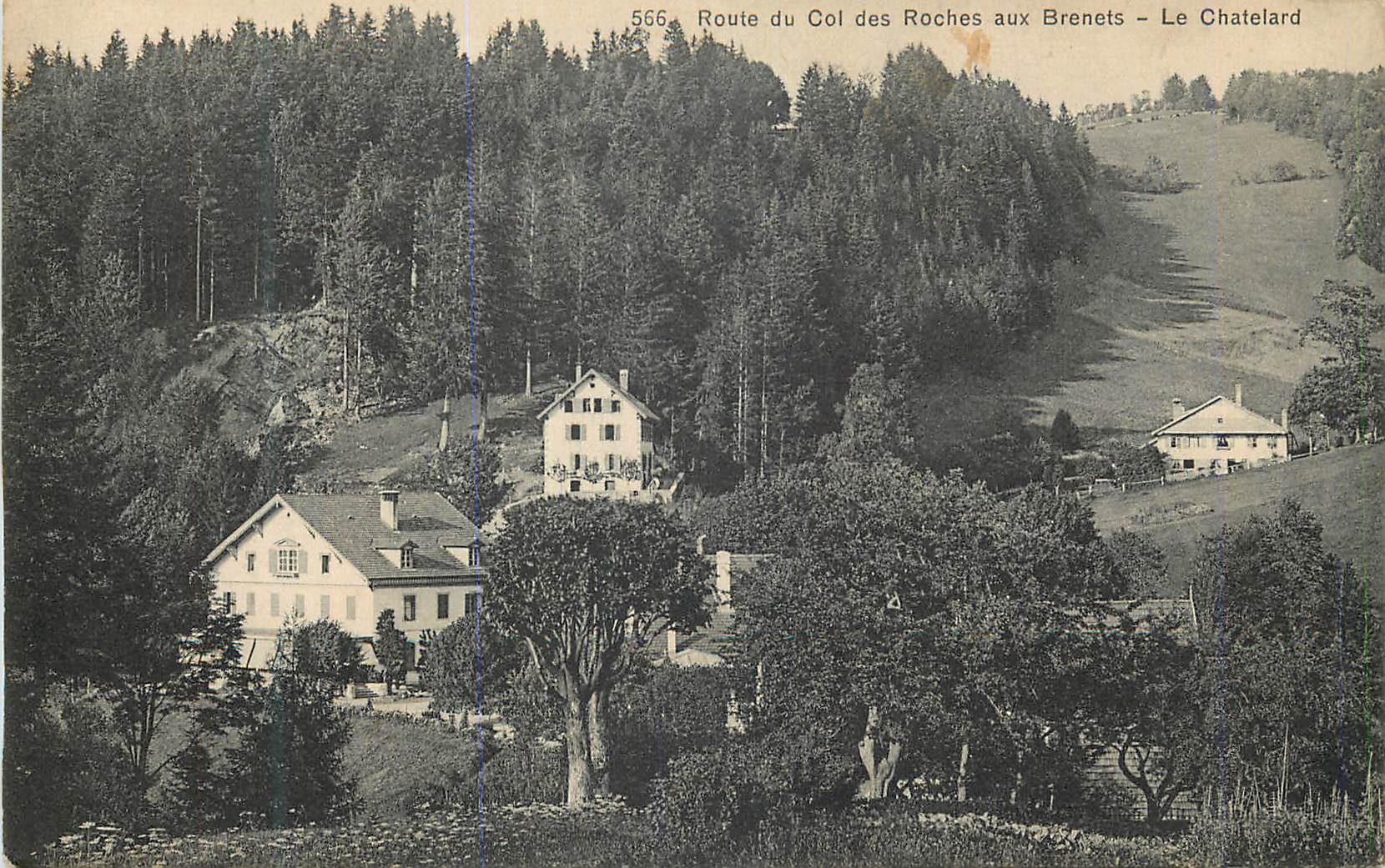 CPA Route du Col des Roches aux Brenets Le Chatelard 