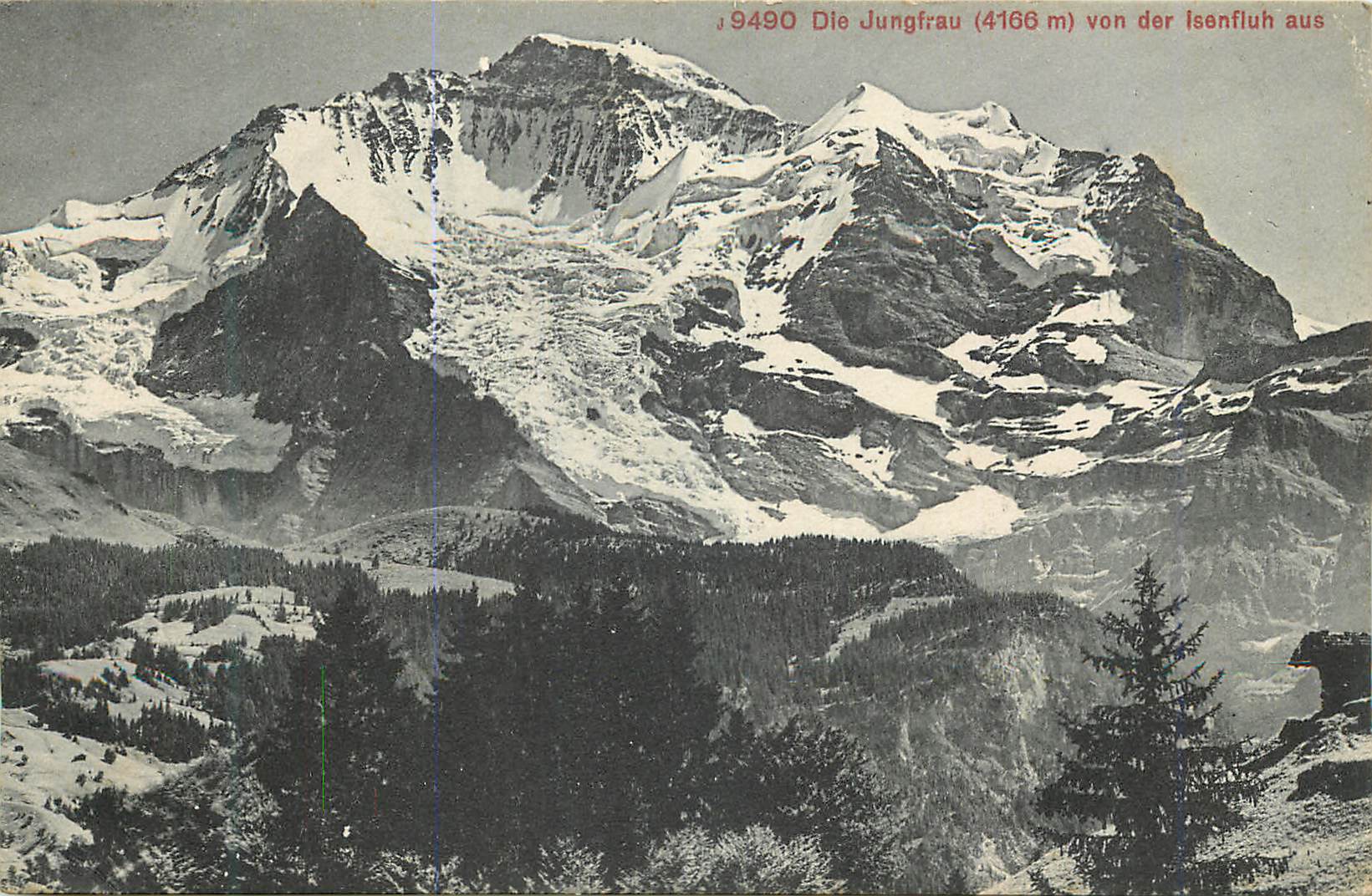 CPA Die Jungfrau von der Isenfluh aus 