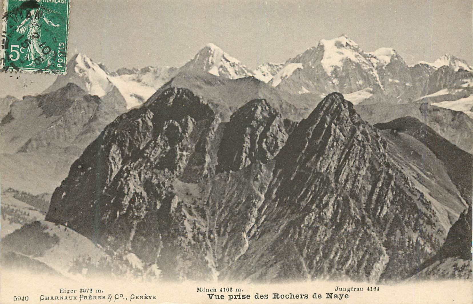 CPA Vue prise des Rochers de Naye 