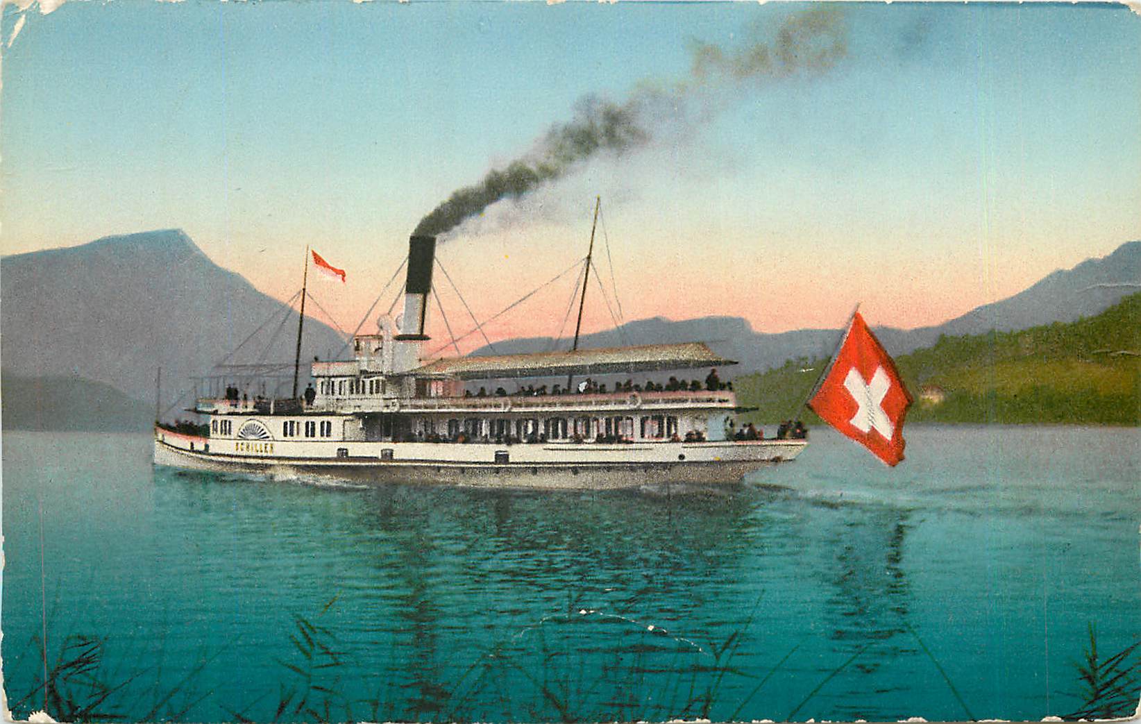 CPA Salondampier Schiller Vierwalestattersee Bateau