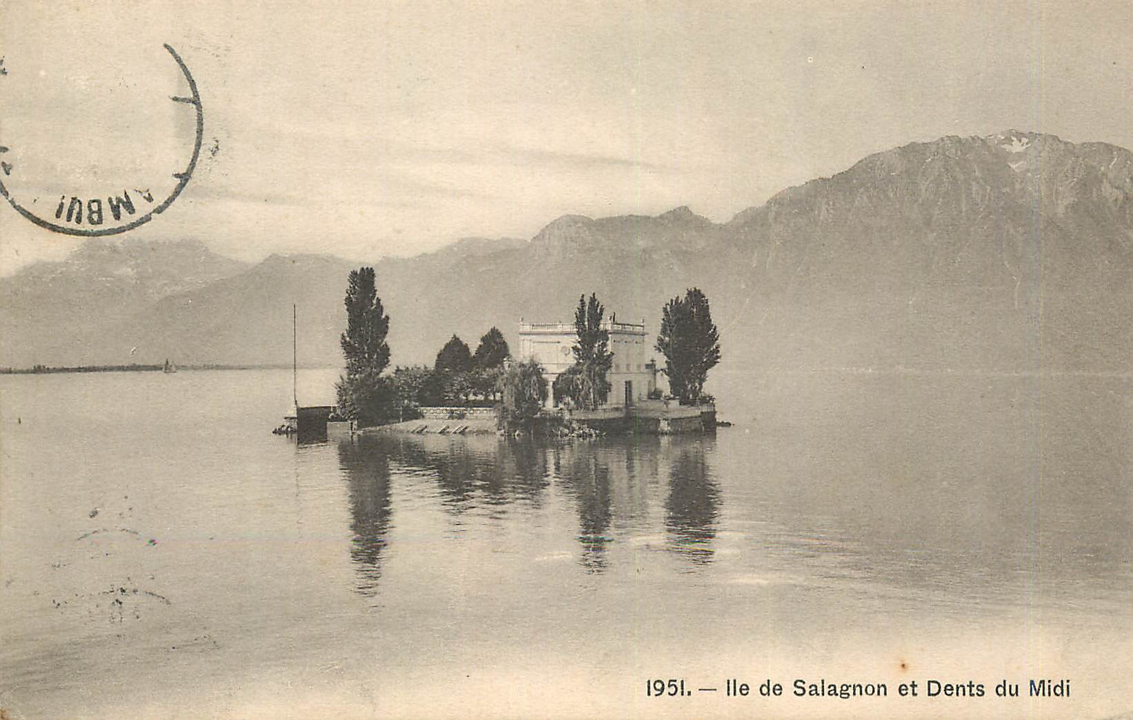 CPA Ile de Salagnon et Dents du Midi 