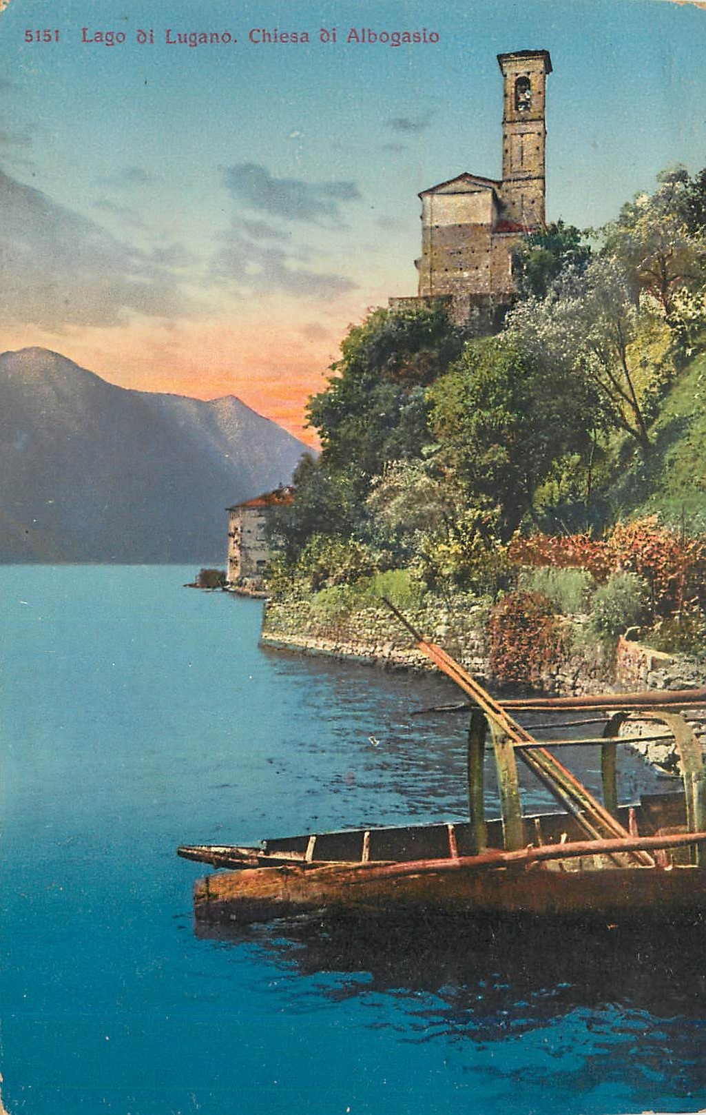 CPA Lago of Lugano Chiesa di Albogasio 