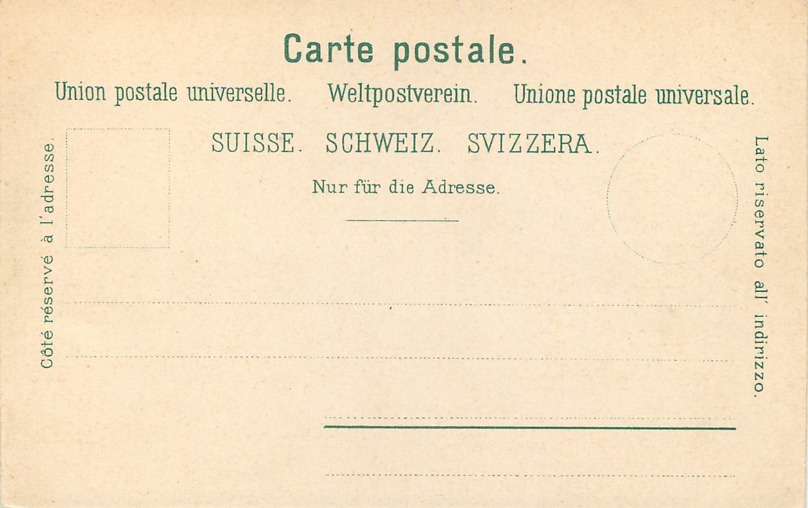 CPA Muralto e Rivapiana  — Rückseite