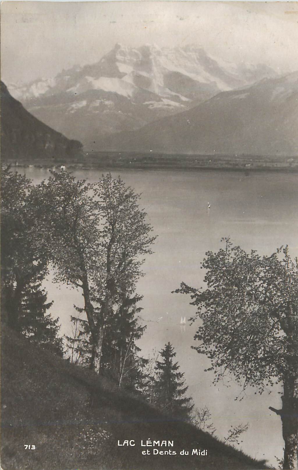 CPA Lac Leman et dents du Midi 