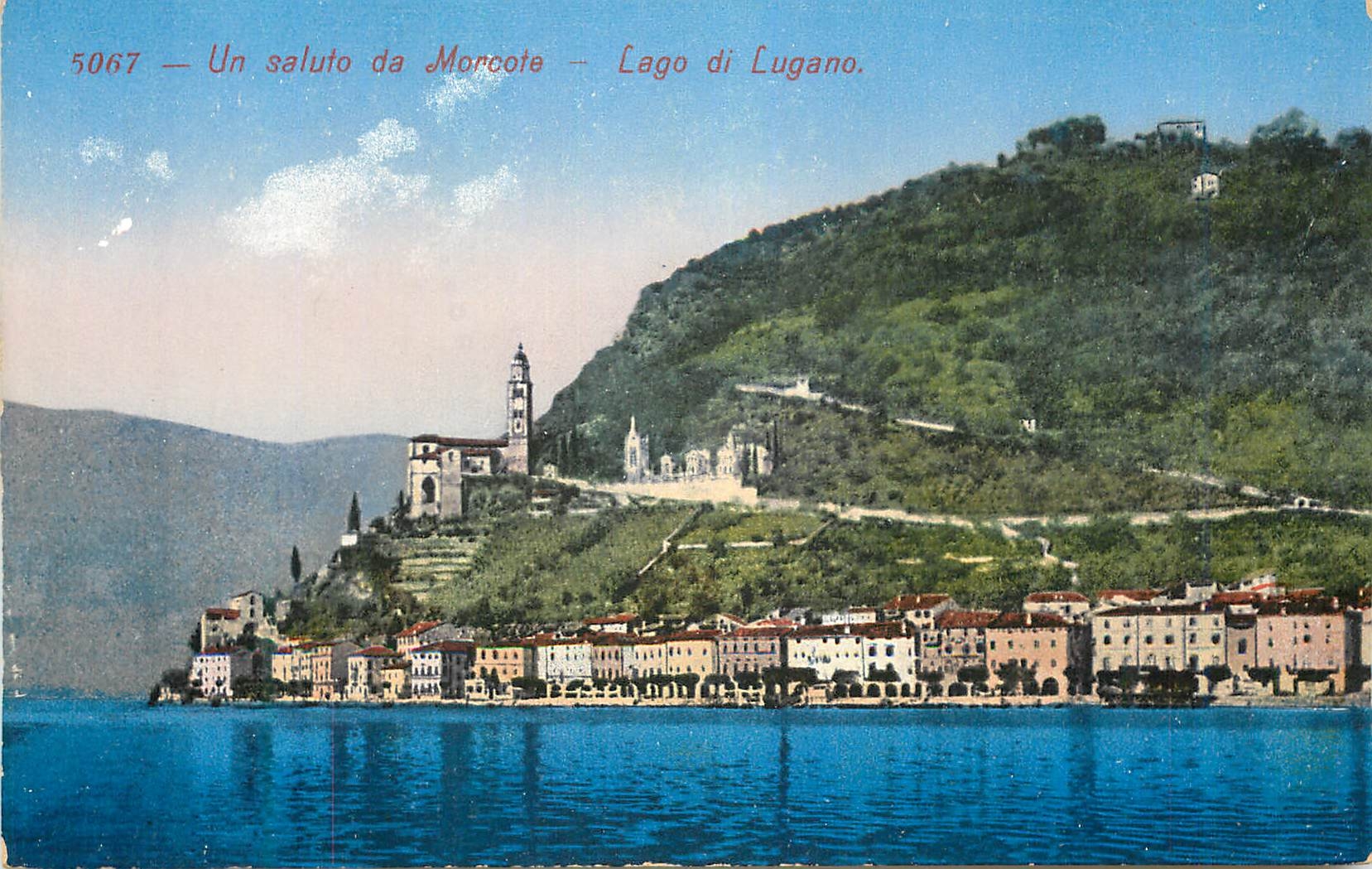 CPA Un saluto da Morcote Lago di Lugano 