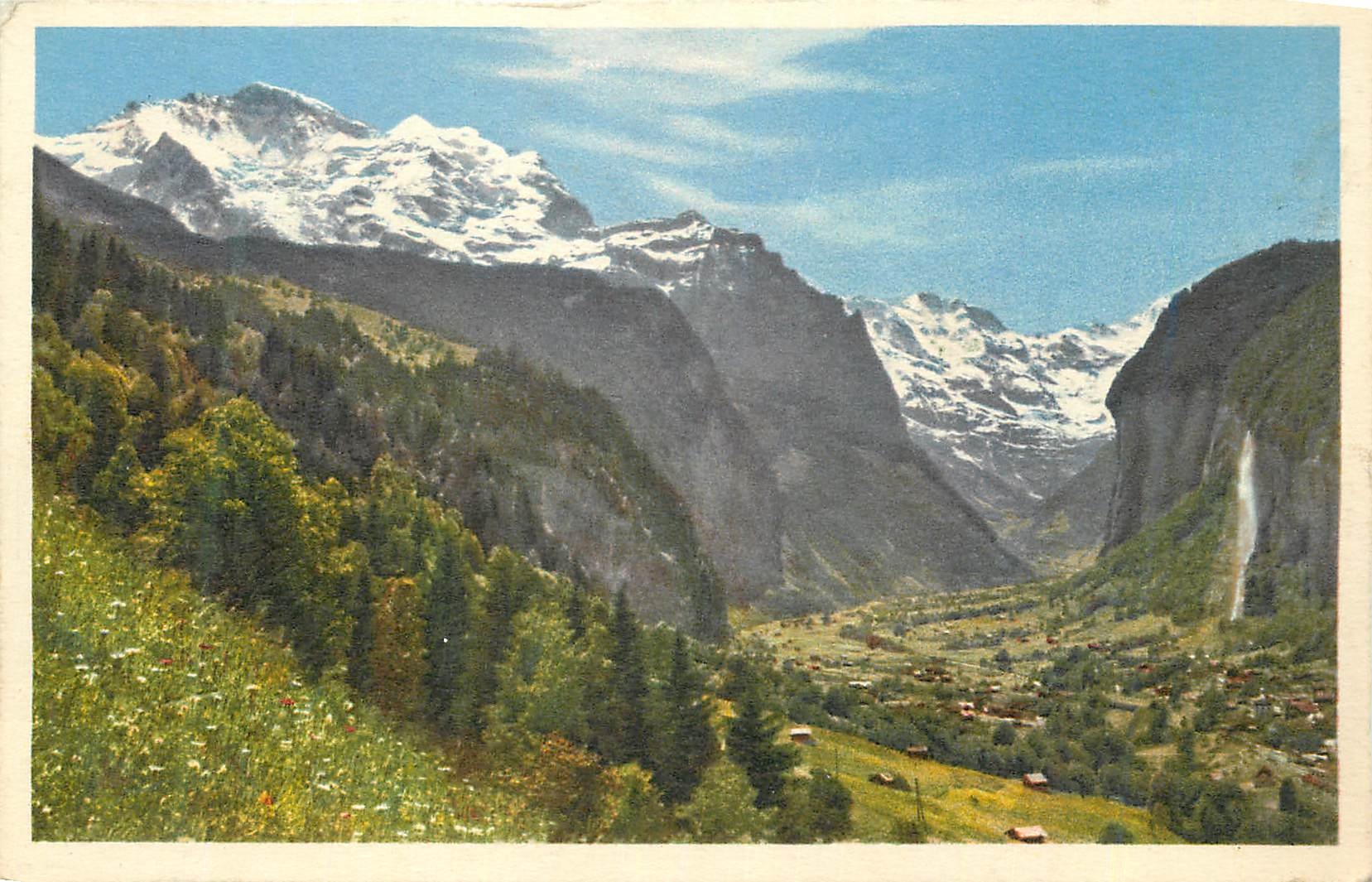 CPA Lauterbrunnen Jungfrau Staubbach 