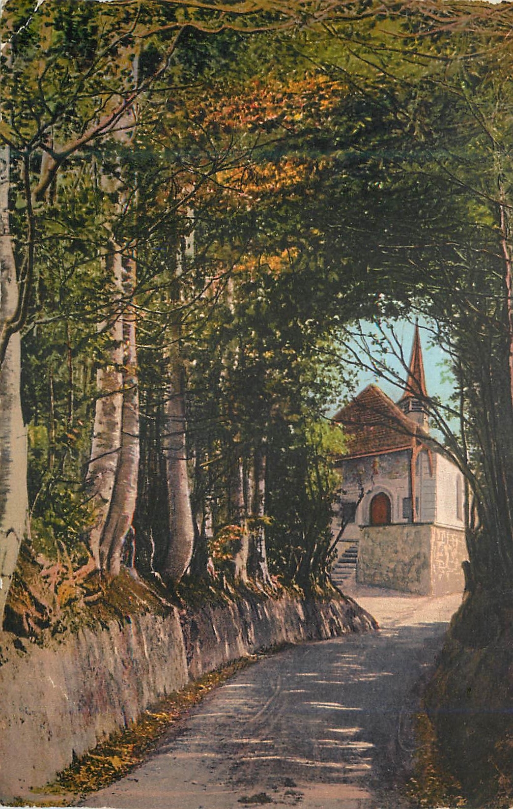 CPA Kussnacht Hohle Gasse Tellskapelle 