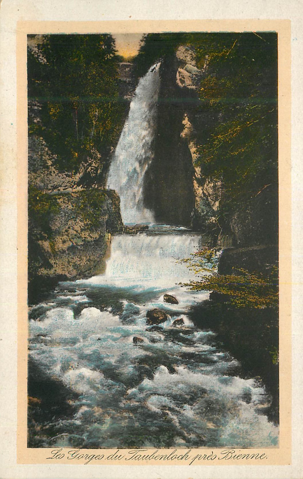 CPA Les gorges du Taubenloch pres Bienne 